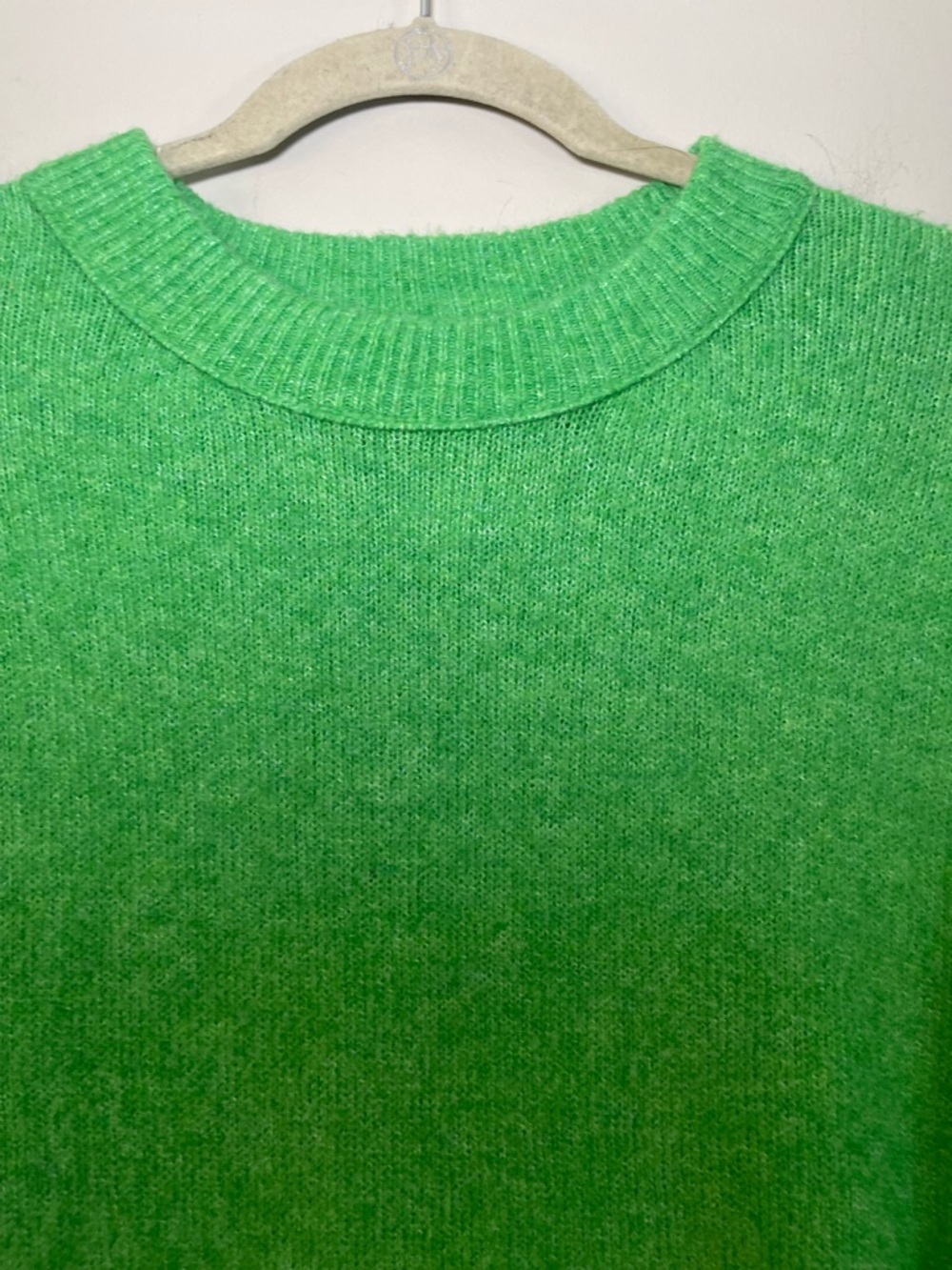 aerie Bright Green Ribbed Knit Sweater - Picture 4 of 7